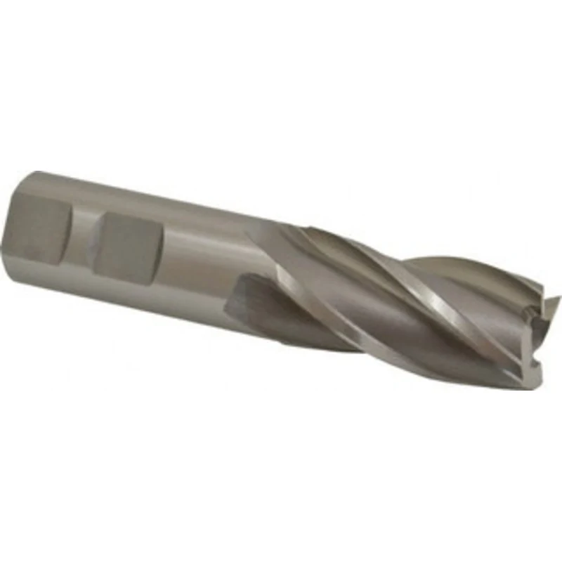 OSG 23mm, 1-7/8 LOC, 7/8 Shank Diam, 4-1/8 OAL, 4 Flute, Cobalt Square End Mill Single End, Uncoated, Spiral Flute, 3...